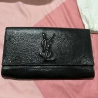 ราคา แท้%YSL Clutch black patent leather (19958789143)