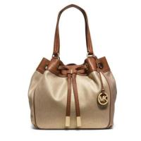 ราคา #ส่งฟรี EMS‼️ #ของแท้ % Michael Kors 30H5GMAT7C Marina Gold Large Drawstring Purse Tote Handbag (1152936648)