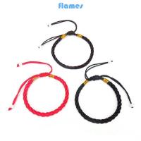 ราคา สร้อยข้อมือถักเชือกนำโชค สีแดงและดำ ปรับขนาดได้ เหมาะสำหรับเป็นของขวัญวันเกิด (42276548692)