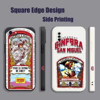 ราคา Ginebra San Miguel BAC25 สําหรับ OPPO A12 A3S A5S A5 A7 A15 A15S A16 A16S A12E เคสโทรศัพท์ขอบสี่เหลี่ยม (21184634055)