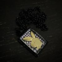 ราคา สร้อยคอโซ่สีดำ PLAYBOY (5619180652)