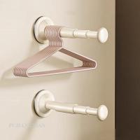 ราคา PJX ราวแขวนถ้วยดูดแบบพับเก็บได้ไม้แขวนเสื้อพับแบบไม่เจาะรูติดผนังไม้แขวนเสื้อที่เก็บก้านแขวน (41422402876)