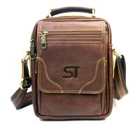 ราคา Chinatown leather กระเป๋าสะพายผู้ชายหนังวัวแท้สวยสีน้ำตาลแทน (21122562697)