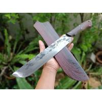 ราคา มาเชเต้ มีดแคมป์ มีดเดินป่า Machete มีดสปาต้า มีดเหน็บ ใบ 11” เหล็กตลป. ผิวไฟ ด้ามประกบ full-tank ด้าม-ฝักไม้สาธร (22026140776)