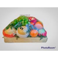 ราคา ถาดไม้กระเช้าผลไม้กะบะไม้ใส่ของกล่องเก็บของขอบเตี้ย (22107198025)