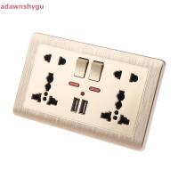 ราคา Adagu Wall Power Socket Universal 5 Hole 2.1A Dual USB Charger Port Socket TH (40563924161)