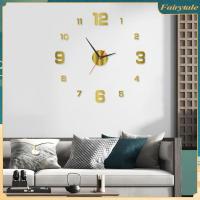 ราคา ❀ นาฬิกาติดผนัง 3 มิติ DIY ขนาดใหญ่ สไตล์โมเดิร์น ขนาด 40 ซม. สำหรับห้องนั่งเล่น นาฬิกาติดผนังดิจิตอล DIY (47351724951)