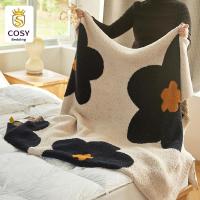 ราคา COSY ผ้าห่ม ครึ่งกำมะหยี่เนื้อนุ่มละเอียด ลายดอกไม้วินเทจ ผ้าห่มพกพา มัลติฟังก์ชั่น มี 3 ขนาด (25729731530)