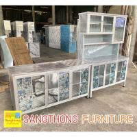 ราคา ชุดครัวสำเร็จรูปอลูมิเนียม เคาน์เตอร์ 150 ซม. มีอ่าง 1 หลุม ข้างอลูมิเนียม พร้อมกับ ตู้ครัว กระเบื้อง 120 ซม. (23282386022)