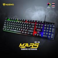 ราคา คีย์บอร์ด NUBWO NK-36 MARS GAMING KEYBOARD มีไฟ (23520021660)