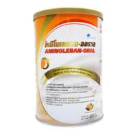 ราคา AMINOLEBAN ORAL อะมิโนเลแบน ออราล อาหารทางการแพทย์สำหรับผู่ป่วยโรคตับ [1 กระป๋อง 450 กรัม ] amiloleban (27787748536)