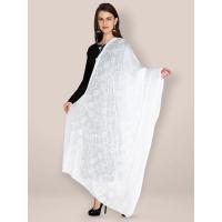 ราคา ผ้าพันคอสไตล์อินเดียแบบชาติพันธุ์นำเข้า พันรอบคอได้ คลุมศีรษะและไหล่ สวมใส่ง่ายสำหรับการแสดงเต้นรำและการท่องเที่ยว ทำจากผ้ากอสนุ่มๆ และมีสีขาว (47351007122)