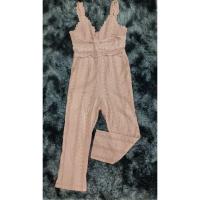 ราคา จั้มสูทขายาวสีชมพู มือ✌️ผ้าฉลุทั้งชุด ใส่แล้วเซ็กซี่สุด ป้าย oneone (16540485232)