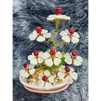 ราคา พร้อมส่งต้นหยก ทำจากหยกพม่าแท้‼️ ต้นหยกมงคล มีหยกทับทิมสีแดง 10 เม็ด หินหยกขาว 50 เม็ด รวม 10 ช่อ ของขวัญ ของฝากปีใหม่ (28071759927)