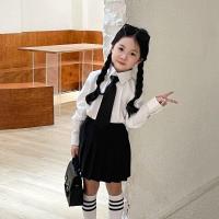 ราคา ชุดเด็กสีดำและขาว เสื้อแขนยาวพร้อมกระโปรงลายกระโหลก ใส่ได้ในหลากหลายฤดูกาล (46251898000)