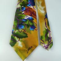 ราคา เนคไทมือสอง J.Garcia Silk Tie Banyan Tree II Special Edition Colorfull Necktie Extra Long (26989271836)