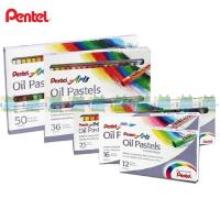 ราคา สีชอล์ค เพนเทล 12สี 16สี 25สี 36สี สีชอล์ก Pentel Oil Pastel(กล่อง) (4457687877)