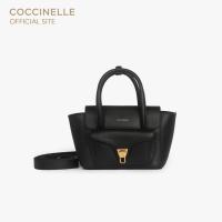 ราคา COCCINELLE กระเป๋าถือผู้หญิง รุ่น DOUBLE BEAT HANDBAG 180301 สี NOIR (41711588109)