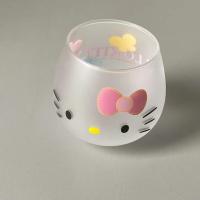 ราคา HelloKitty แก้วน้ำลายการ์ตูนน่ารัก Hello Kitty แก้วกาต้มน้ำ ถ้วยแก้วฝ้า (25935441491)