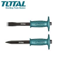 ราคา TOTAL เหล็กสกัดปากแบน + เหล็กสกัดปากแหลม ด้ามหุ้มยาง มีขนาด 10 นิ้ว (THT4211026+THT4221026) (19383450986)
