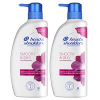 ราคา Head & Shoulder Shampoo Anti Dandruff Smooth Silky 370ml. เฮด แอนด์ โชว์เดอร์ แชมพูขจัดรังแค (2ขวด) (25634565609)