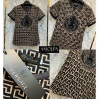 ราคา เสื้อยืด VERSACE หนานุ่มเด้ง ลายใหม่ 2021SS งานน่ารักมาก ผ้าเด้งใส่สบายมากกกก (9415963566)