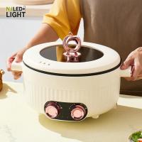 ราคา LK106 หม้อไฟฟ้า เคลือบเทฟล่อน สุกี้ หม้อชาบู 2 ช่อง สามรถแยกน้ำซุปได้ สินค้าพร้อมส่ง (42601950155)