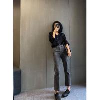 ราคา Younicloth - กางเกงยีนส์ทรงบอยเฟรนด์กางเกงยีนส์เอวสูง (49400950843)