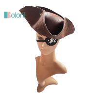 ราคา [Boloni] หมวกโจรสลัดฮาโลวีน Vintage PI หนังปุ่มหมวก Western คอสเพลย์คาวบอย Chaps เครื่องแต่งกายหมวก Masquerade Party Props ใหม่ (45701418643)