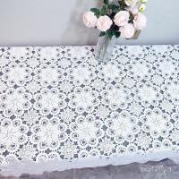 ราคา ผ้าปูโต๊ะโครเชต์สี่เหลี่ยมโต๊ะกาแฟที่ทําด้วยมือกลวงลูกไม้ผ้านอร์ดิกทอผ้าฝ้ายแท้ครัวเรือนผ้าปูโต๊ะเปียโน ฉัน (27243646679)