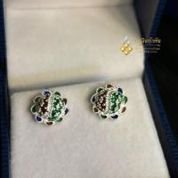 ราคา เครื่องเงินสุโขทัย ต่างหูฝากประคำลงยา (24111232065)