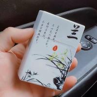 ราคา กล่องเก็บบุหรี่แบบพลิกอัตโนมัติหนาสำหรับบุหรี่ 20 มวน กล่องเก็บการ์ดพกพา กล่องยาพลาสติก กันน้ำ กันความชื้น ที่ใส่บุหรี่ (25594097473)