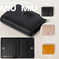 ราคา MIU MIU กระเป๋าสตางค์หนังขนาดเล็ก (29863541259)