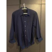 ราคา ARROW เสื้อเชิ้ตมือสอง ทรง slim fit ไซส์ XL สี navy blue (42558352189)