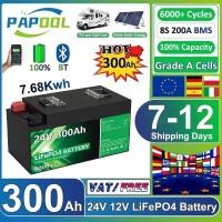 ราคา LiFePO4 แบตเตอรี่ลิเธียม 24V 300Ah 200Ah 100Ah 340Ah 140Ah 12V ระดับ A 6000 รอบ สำหรับโซลาร์ RV รถกอ (27693554917)