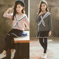 ราคา ชุดกันหนาวเด็ก ชุดกันหนาวสาวน้อย เสื้อแขนยาว กะลาสีเรือ น่ารักมาก มาพร้อมกางเกงกระโปรง ผ้าคอตตอนหนานุ่ม เนื้อดีมาก (13630986912)