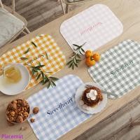 ราคา แผ่นรองจานหนังลายสก๊อตสดในครัวเรือนสกปรกทนเดสก์ท็อปแผ่นฉนวนกันความร้อนพีวีซีดูแลง่ายชามเสื่อ (47801038895)