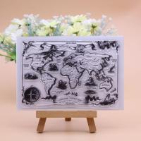 ราคา แสตมป์แผนที่โลกย้อนยุคสําหรับงานฝีมือ DIY Scrapbooking (44701790931)