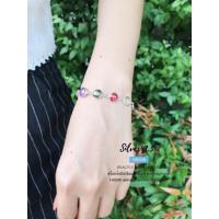 ราคา สร้อยข้อมือเงินแท้ 92.5% ร้อยมณีใต้น้ำ (เพชรพญานาค) งานพลอยสี-สังเคราะห์ H0509 (4176537416)