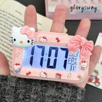 ราคา GLORYSUNY นาฬิกาปลุกการ์ตูนพร้อมไฟกลางคืนนาฬิกาดิจิตอล LED ขนาดเล็กมัลติฟังก์ชั่น Sanrio Hello Kitty นาฬิกาปลุกนาฬิกาตั้งโต๊ะน่ารักหอพักนักเรียน (40126590933)