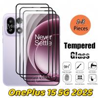 ราคา สําหรับ OnePlus 15 5G 2025 3PCS ป้องกันหน้าจอกระจกนิรภัยสําหรับ OnePlus15 oneplus15 15OnePlus OnePlus 15 5G 4G คลุมทั้งหมด Clear HD ฟิล์มป้องกันกระจก Anti Scratch 9H ความแข็ง (47900526322)