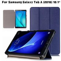 ราคา เคสฝาพับ สําหรับ Samsung Galaxy Tab A (2016) with S Pen SM-P580 P585 P588C เคส Tab A6 10.1นิ้ว SM-T580 T585 เคสแท็บเล็ตพลิกหนังกันกระแทกขาตั้งสมา (41855264241)