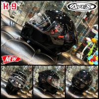 ราคา หมวกกันน็อค AVEX PLUS K9 ทรง Sport สีดำเงา (16181601081)
