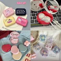 ราคา [trysingoin] Sanrio Hello Kitty ตลับคอนแทคเลนส์ กล่องคอนแทคเลนส์ น่ารัก กล่องคอนแทค Multifunctional Box (26819657963)