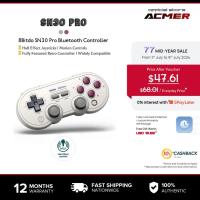 ราคา ACMER 8Bitdo SN30 Pro เกมแพดไร้สายเทคโนโลยีบลูทูธ พร้อม จอยสติ๊ก Hall Effect แม่นยำสูงรองรับการเล่นบน Nintendo Switch, PC, macOS, Android, Steam Deck และ Raspberry Pi (42507147142)