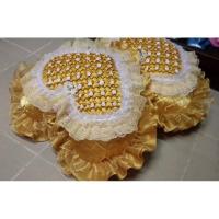 ราคา หมอนหัวใจ หมอนงานแต่ง หมอนรองแขนรับไหว้ หมอนรับไหว้งานแต่ง หมอนแต่งงาน ขนาด20นิ้ว คู่ละ1200บาท ใส่นุ่นพร้อมใช้งาน (5057944188)