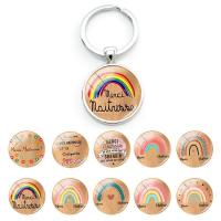 ราคา Merci davoir พวงกุญแจรูปถ่ายน่ารัก Rainbow Star Embellish Cabochons เครื่องประดับสําหรับฝรั่งเศส Maitresse FYQ45 (41466815131)