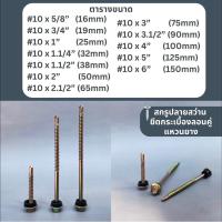 ราคา (ถุงละ100ตัว) สกรูปลายสว่านหัวบล็อค + แหวนยางรอง สกรูยิงกระเบื้องลอนคู่ น็อตยิงหลังคา สกรูหัวหมวก (18477535233)