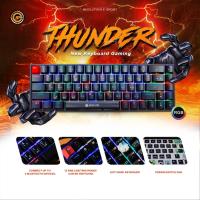 ราคา คีย์บอร์ดเกมมิ่ง Neolution E-Sport Gaming Keyboard Thunder Blue Switch Mechanical แบบไร้สาย -ของแท้ 2 ปี (29606846053)
