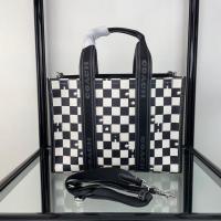 ราคา Coach ใหม่คลาสสิกสีดำและสีขาวผู้หญิงกระเป๋า cr101 หมากรุกหมากรุก Tote กระเป๋าถือกระเป๋าหนังแฟชั่น (29629025334)